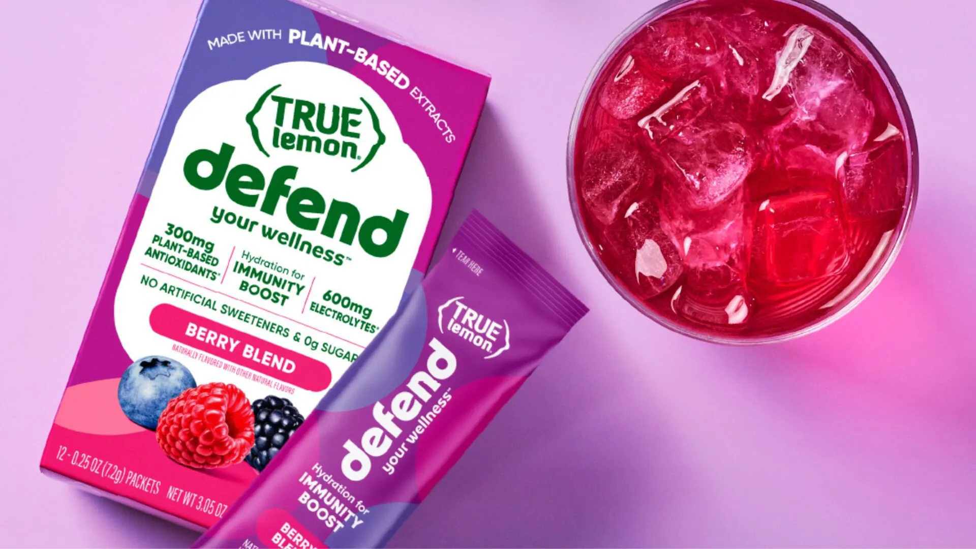 Support your immune system with True Lemon Defend Berry Blend