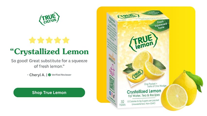 True Lemon Unsweetened Crystallized Citrus Wedge Replacements