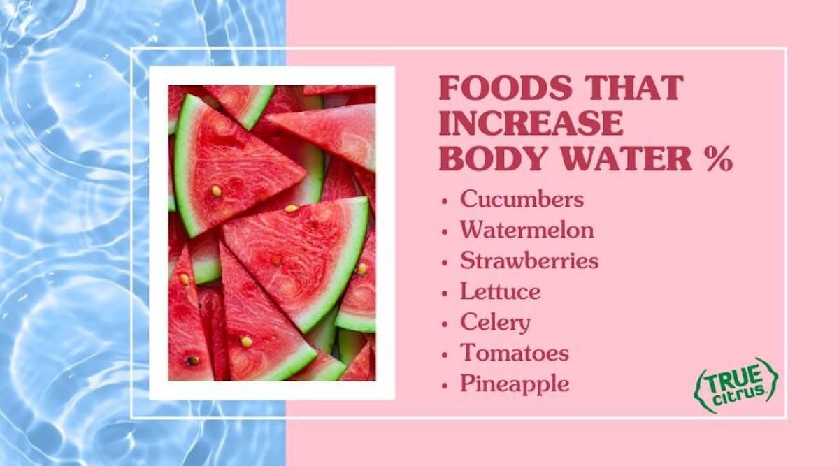 food that increase body water