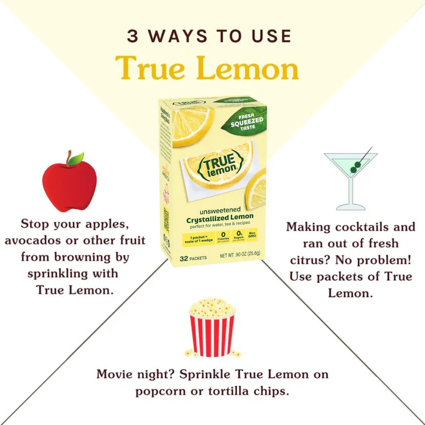 Three ways to use True Lemon
