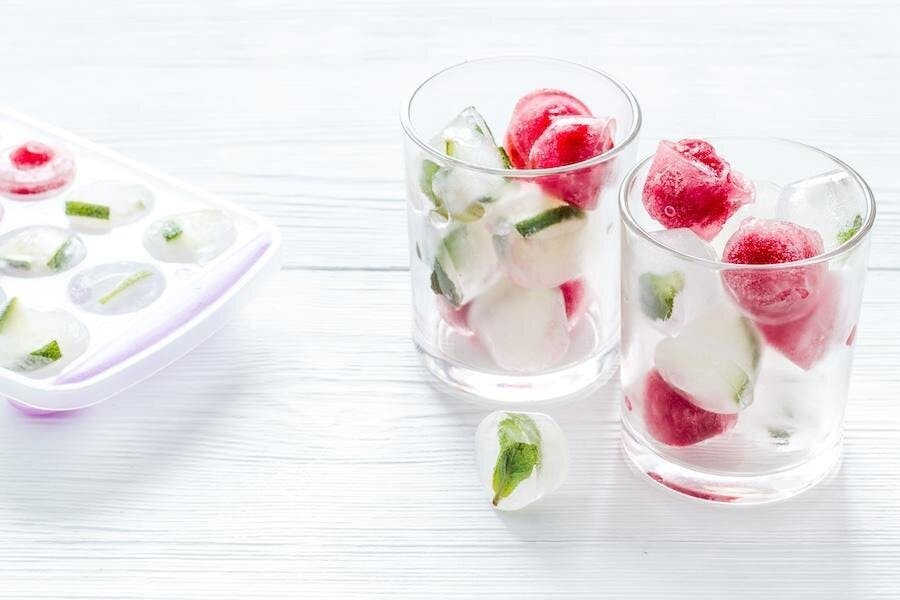 aesthetic ice cubes