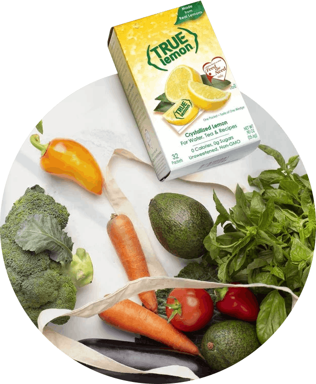 True Lemon with fresh vegetables