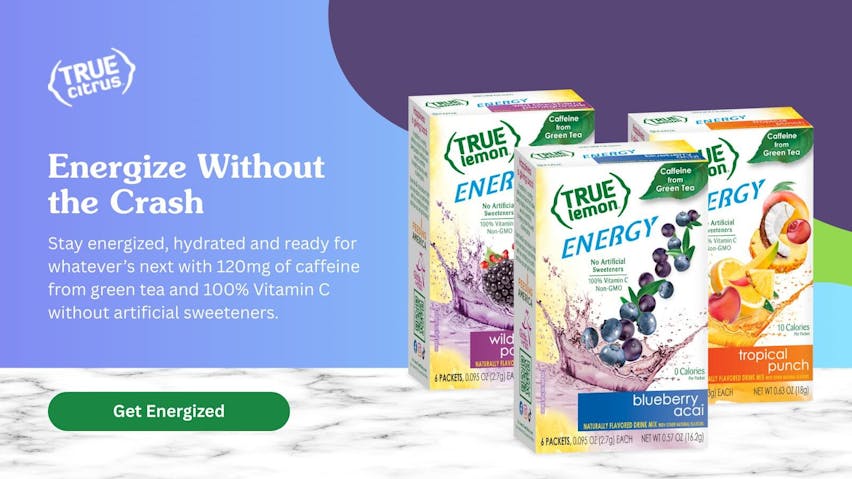 Energize Without The Crash With True Lemon Energy Drink Mixes