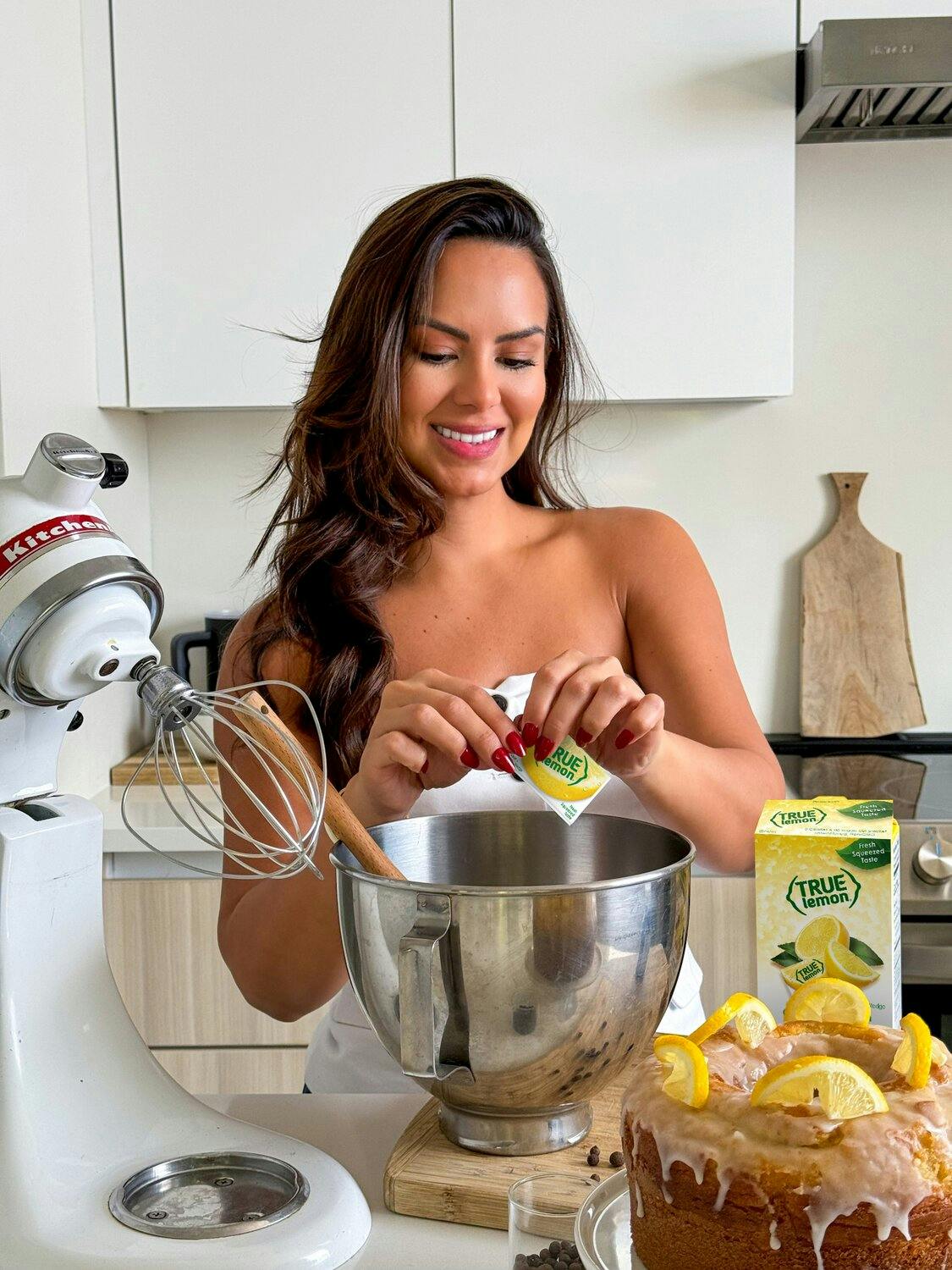 True Lemon and True Orange Ginger Seasoning alongside hot tea and other spices.