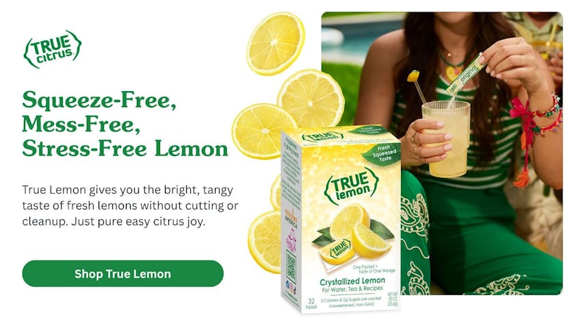 Squeeze-Free, Mess-Free, Stress-Free Convenience With True Lemon