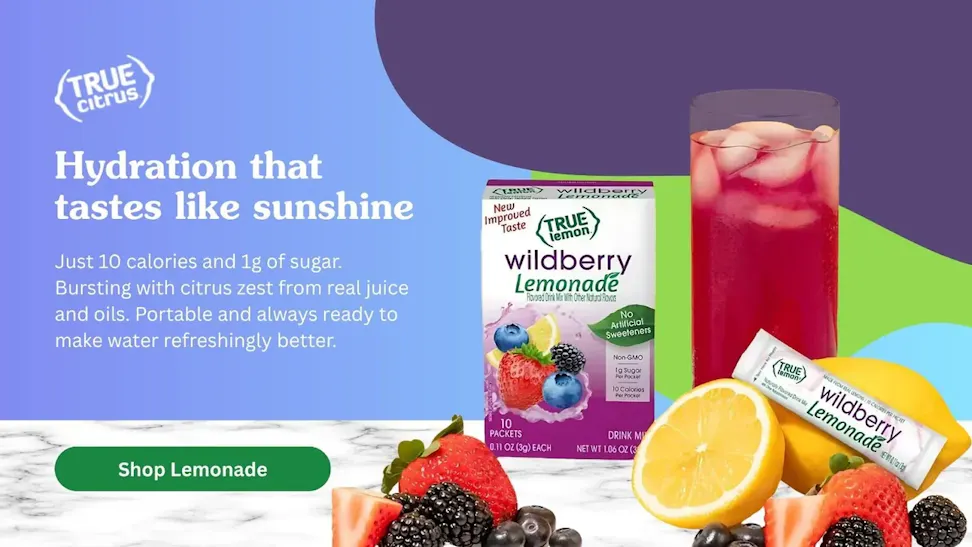 Drink More Water With True Citrus Lemonades & Limeades